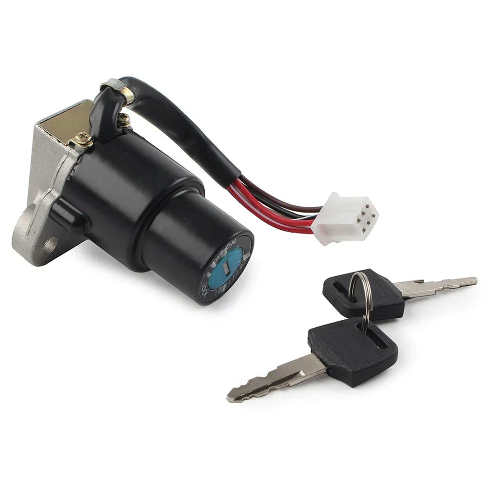 6 Wire Ignition Key Switch w/ Keys for Kawasaki KLR650 (1987-2007)