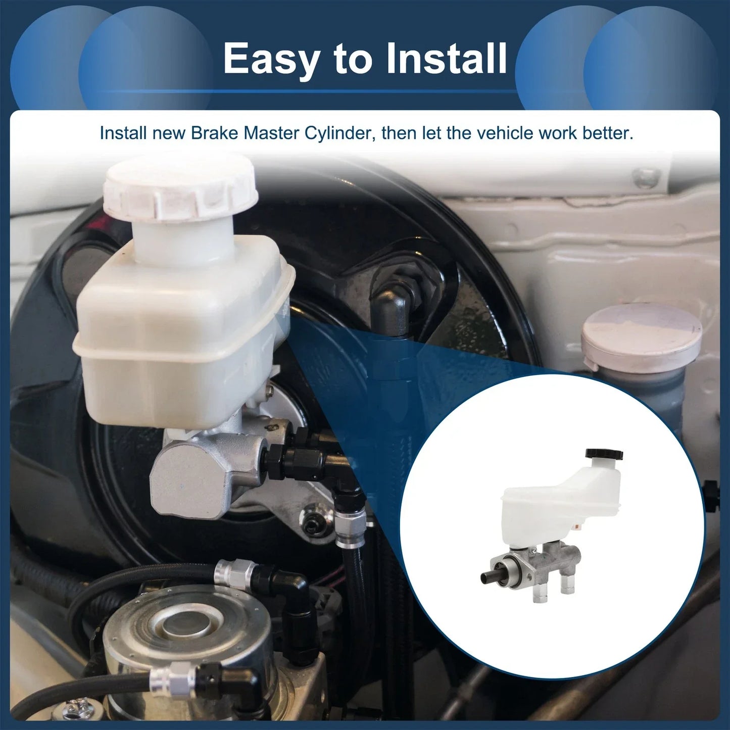 Brake Master Cylinder with Reservoir for Hyundai i10 (2007-2010)