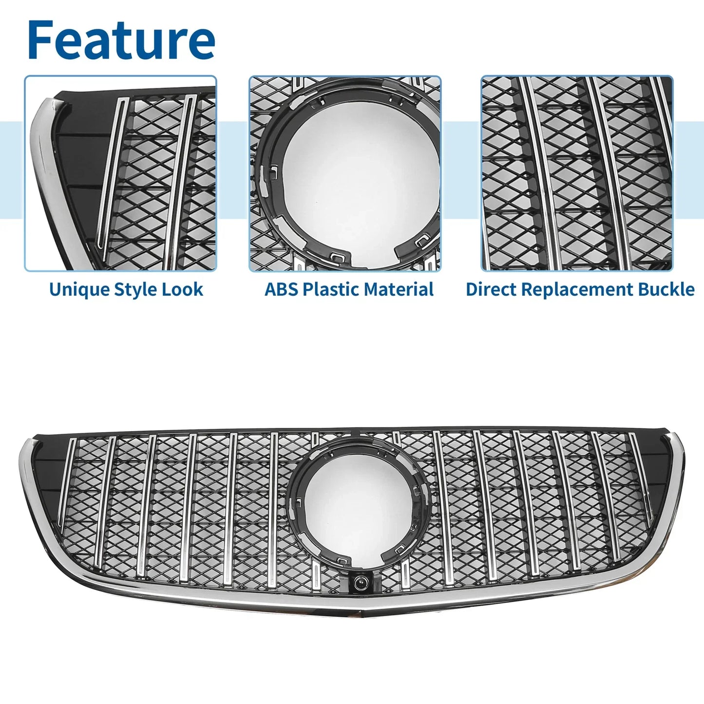 Front Upper Bumper Grille for Mercedes-Benz VITO-Class (2014-2023)