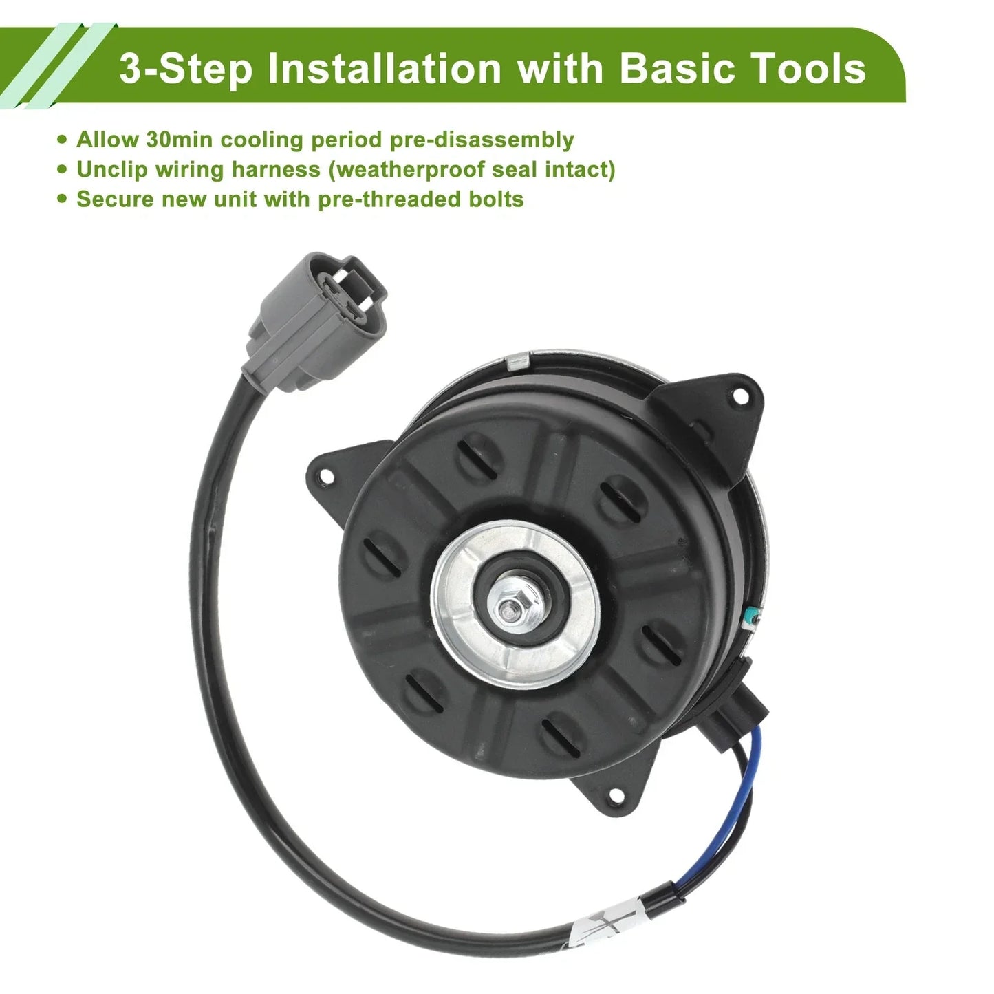 Radiator Fan Motor for Lexus ES300h (2013-2018) 1 x Quality Replacement