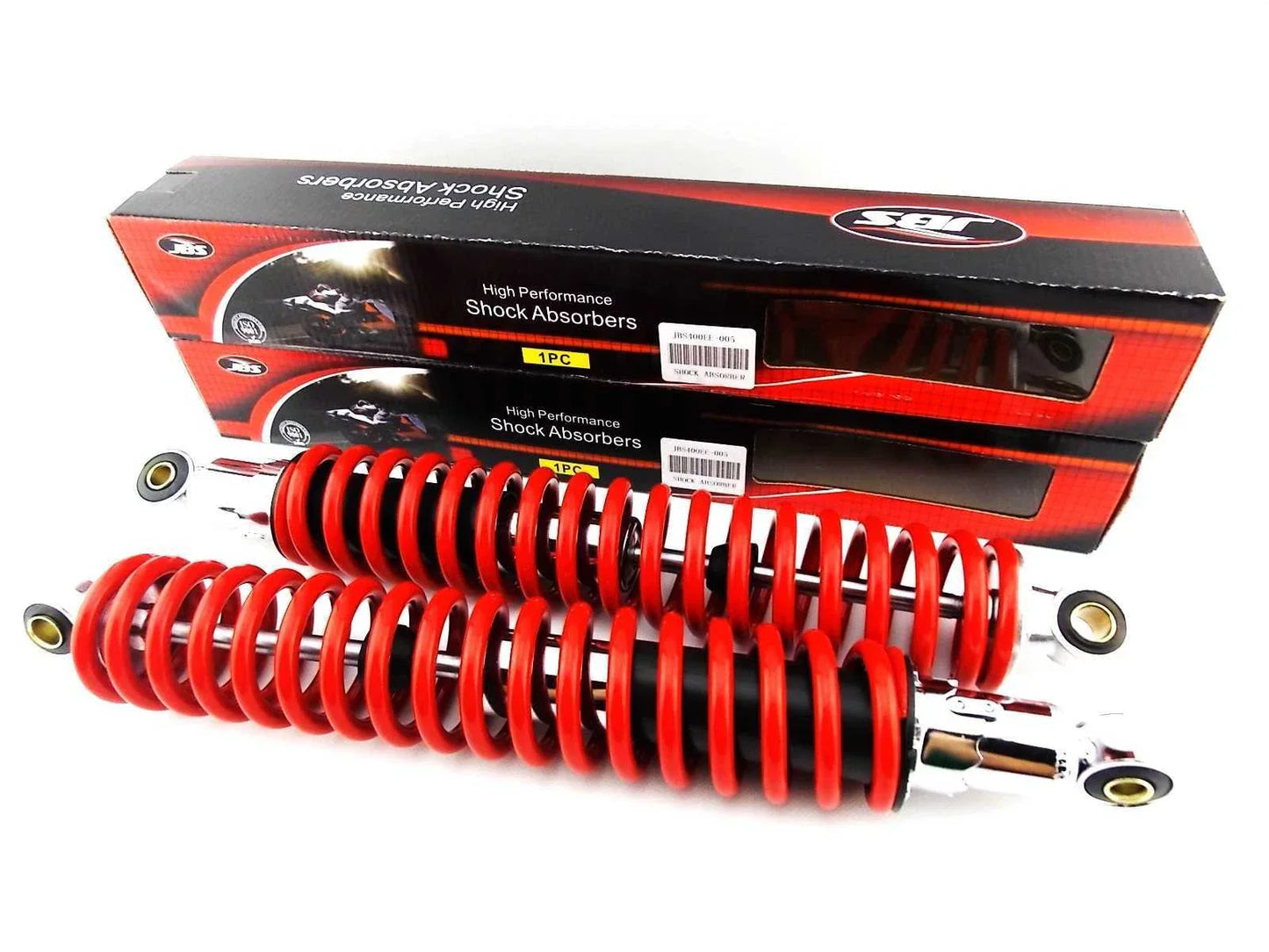 400mm Red/Chrome Rear Shock Absorbers for Honda CR125 RA