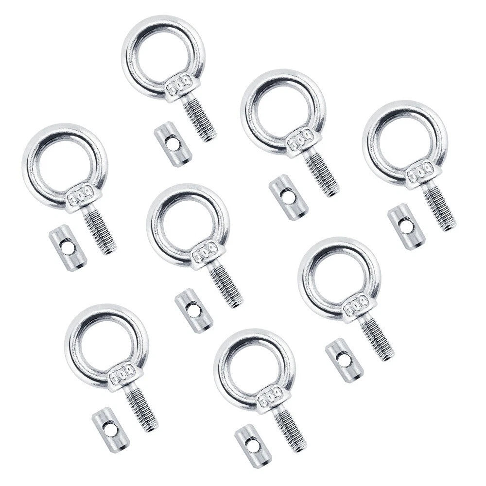 8 x Awning Rail Stoppers Screws for Boat RV Caravan Stainless Steel