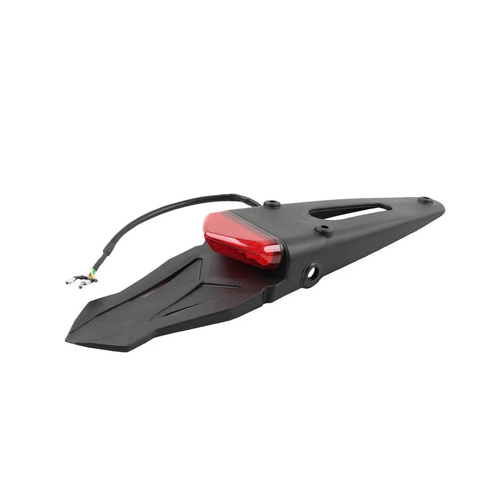 Rear Tail Light Brake Lamp for Off-Road Motocross Dirt Bike (Black & Red)