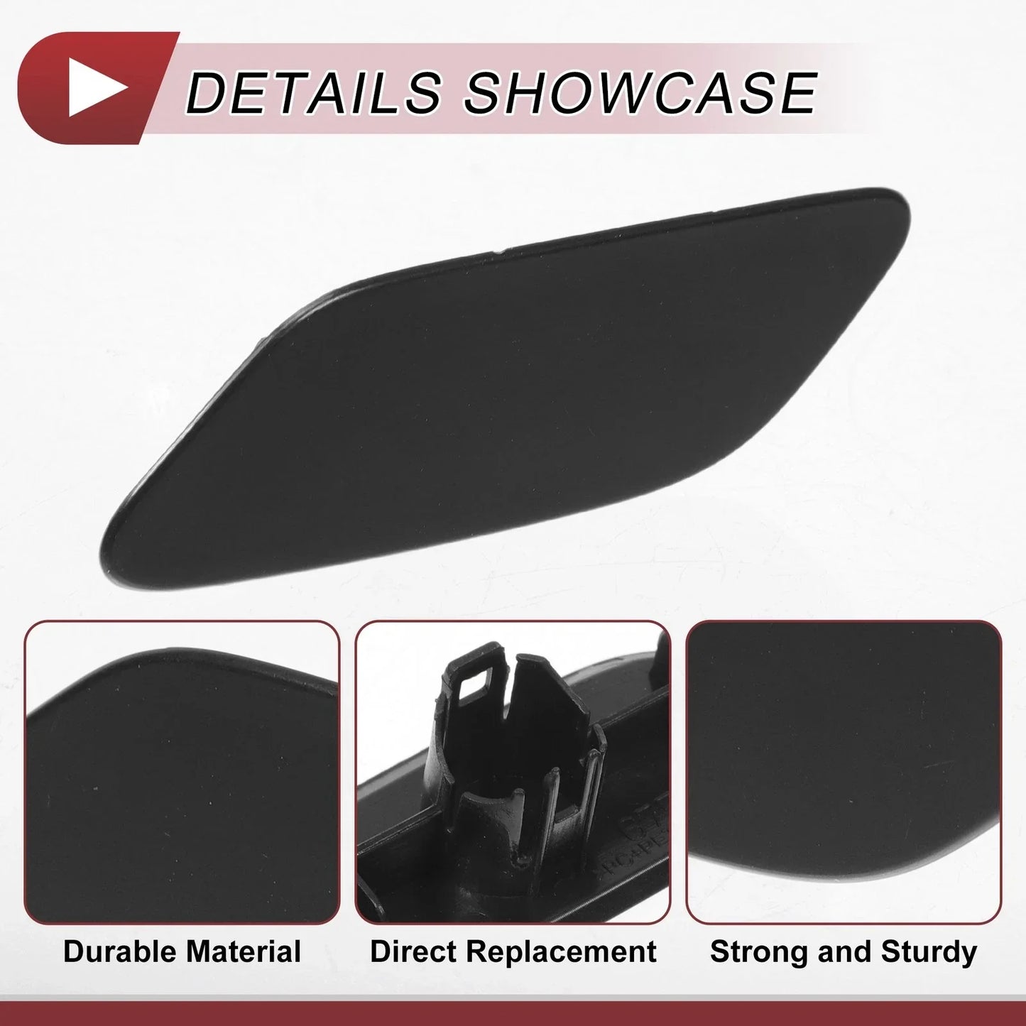 Front Left Washer Nozzle Cover for Lexus RX350 (2019-2022) Unpainted 1 x