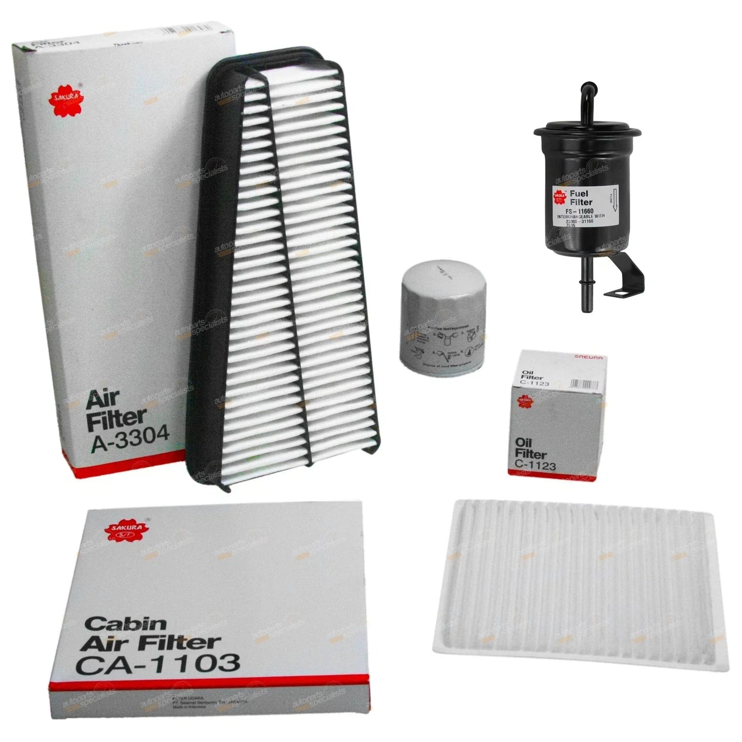 Air Oil Fuel & Cabin Filter Service Kit for Prado GRJ120 V6 1GR-FE 4.0L