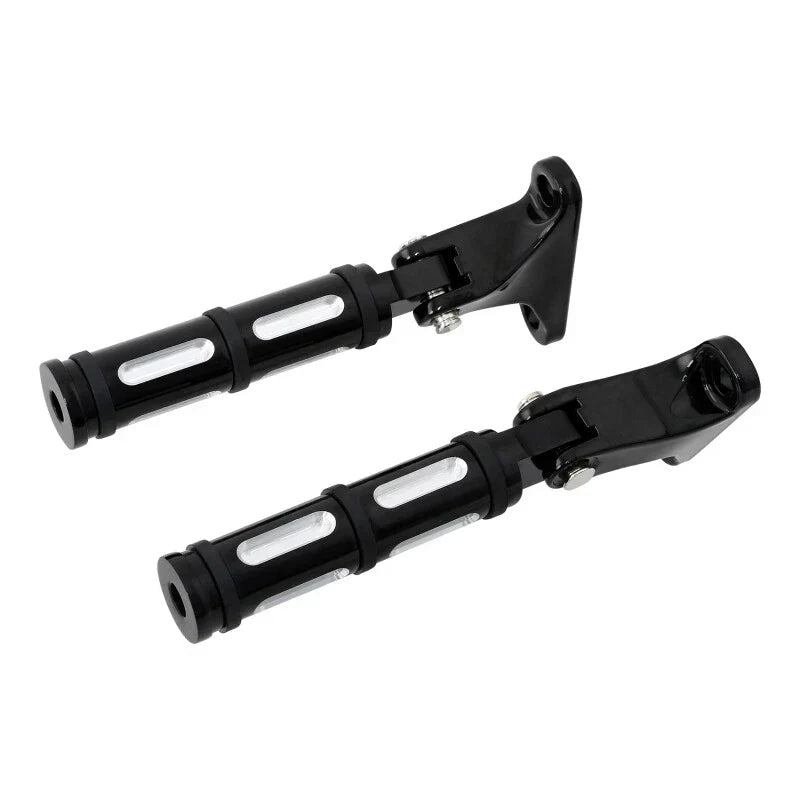 Black Passenger Footpeg for Harley Road King Street Electra Glide (1993-2025)
