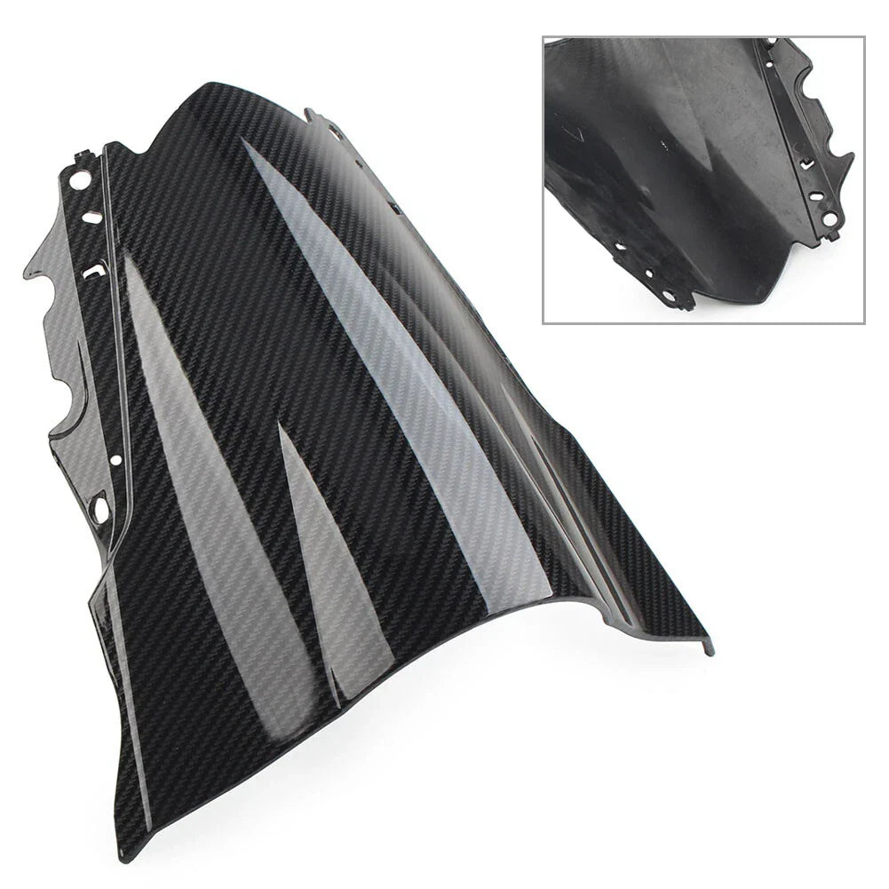 Black Carbon Fiber ABS Windshield for Yamaha YZF-R25 R3 (2014-2018)