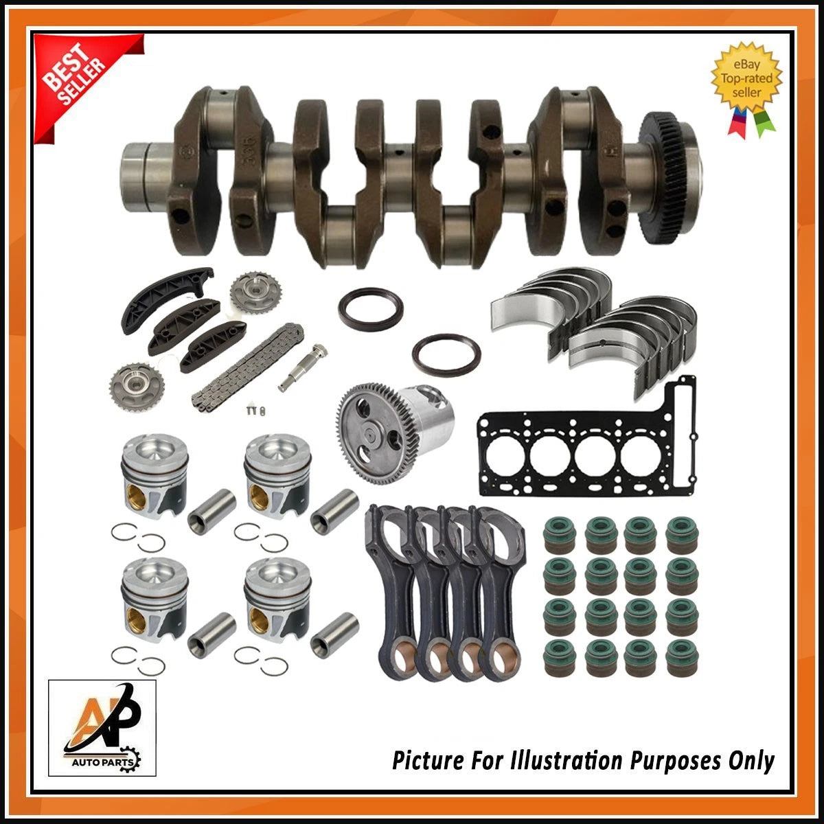 Crankshaft for Mercedes-Benz Sprinter 2.2 OM651 (2007–2018) Replacement