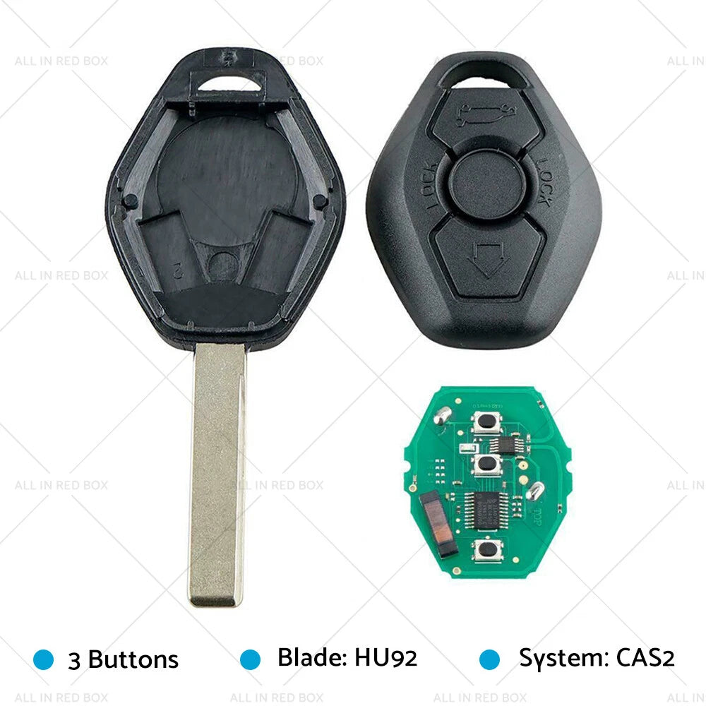 Remote Car Key w/ Chip ID46-7953 for BMW 3 5 Series X3 X5
