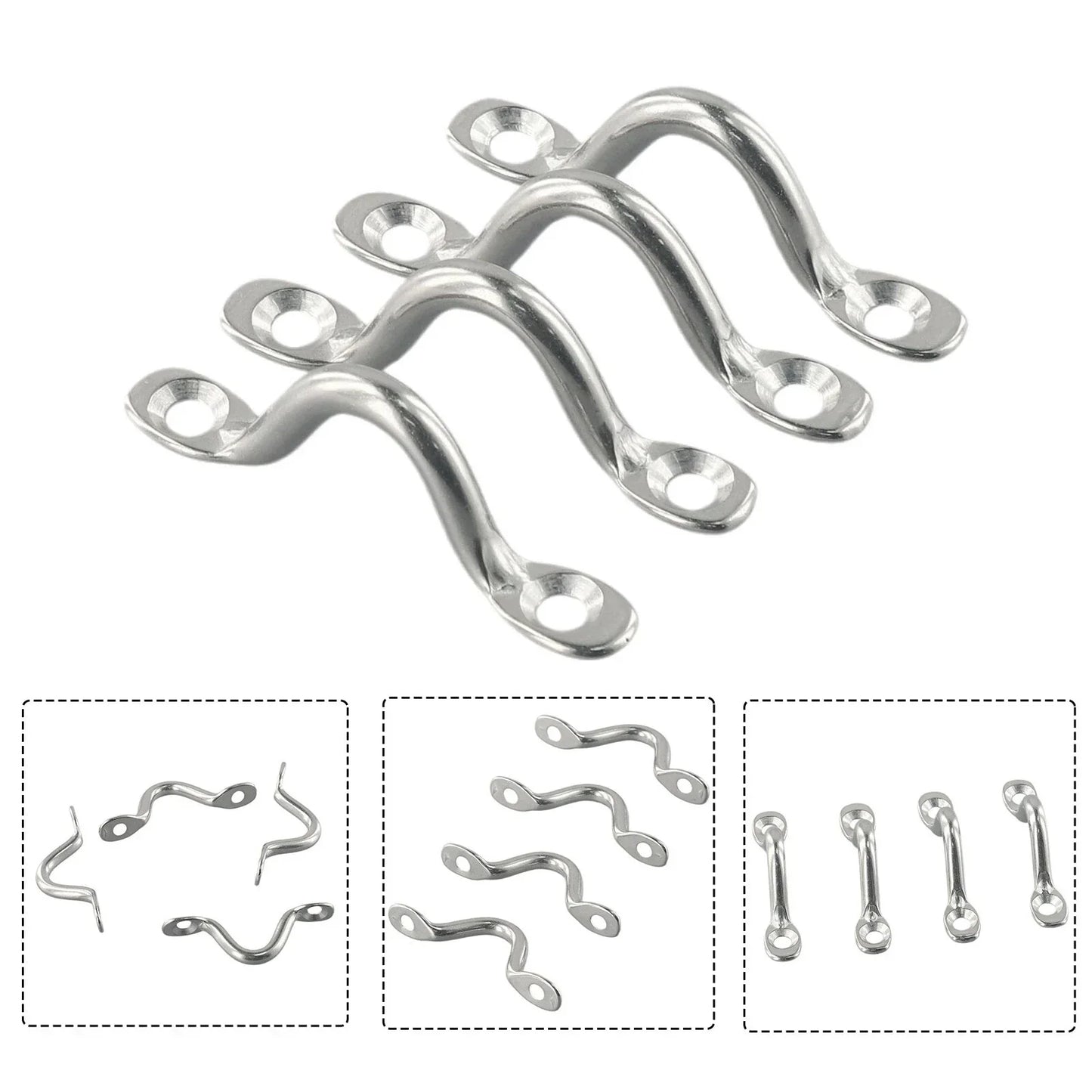 4 x Wire Eye Straps for Yacht Bow Camel Back Canopy