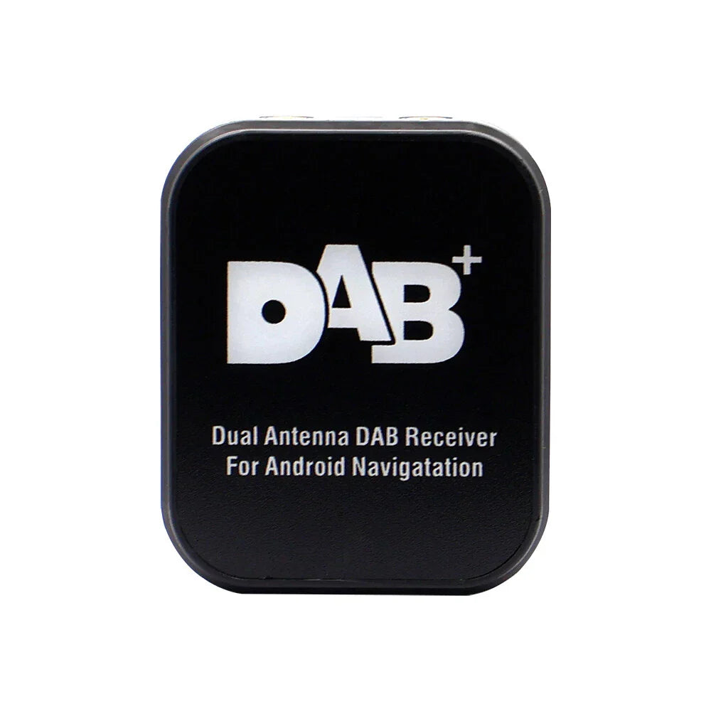 DAB+ Digital Tuner Adapter for Car Audio Radio USB Receiver with Dual Antennas