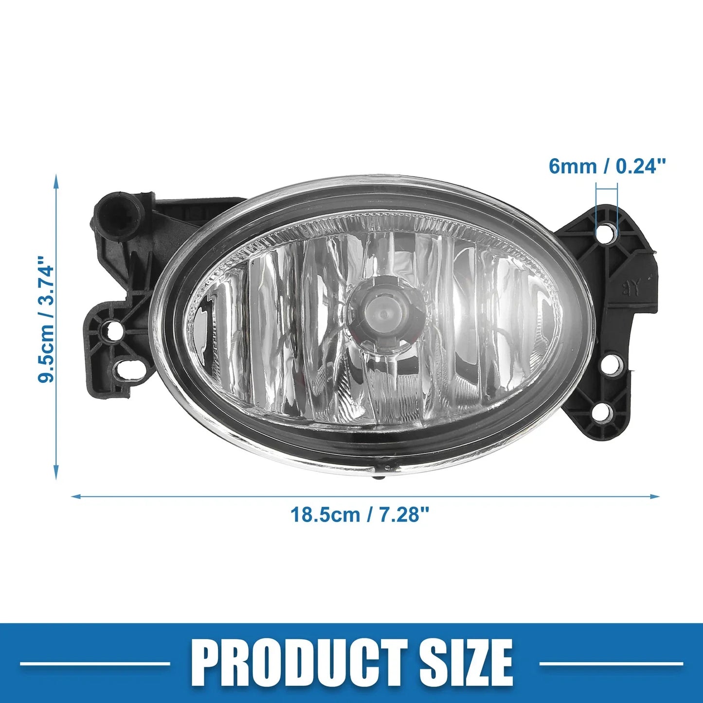 Driving Fog Lights for Mercedes (1698201556) - Aluminum Plastic White