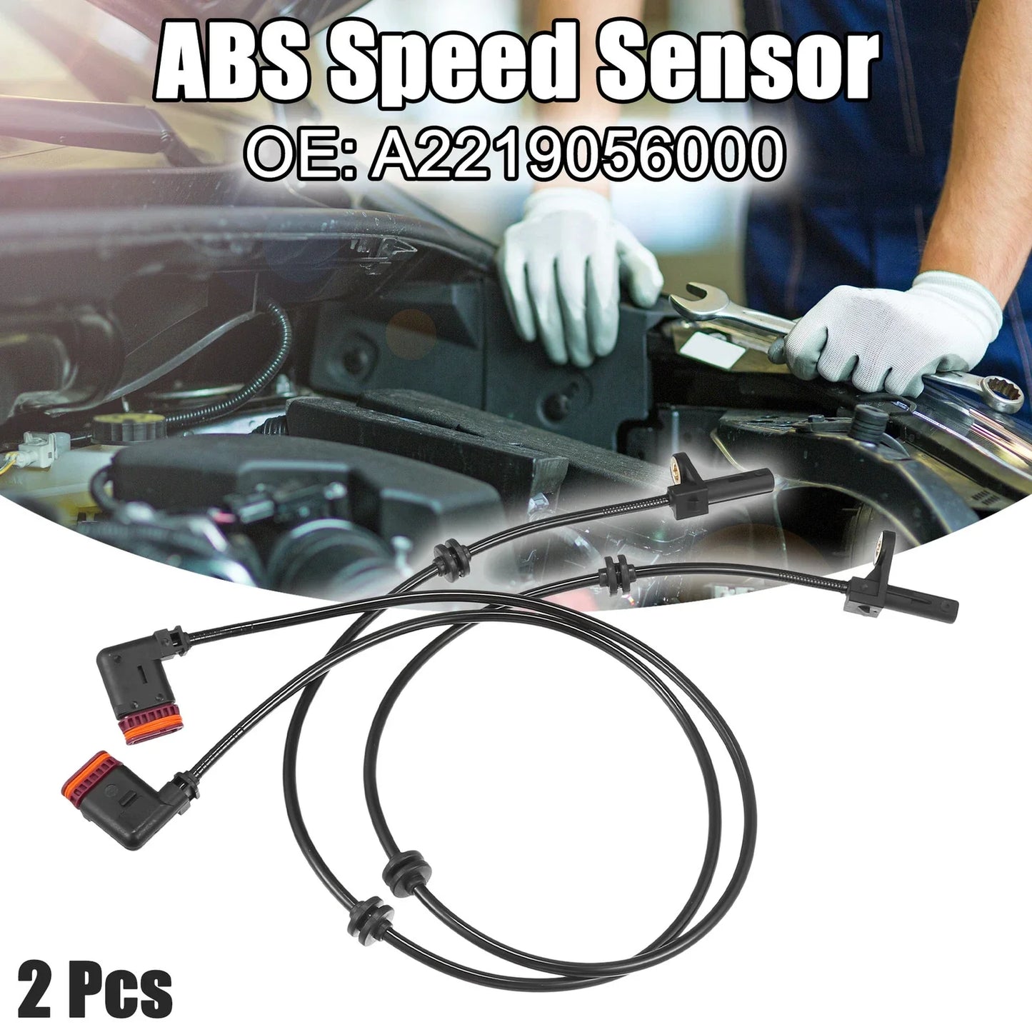 2 x Rear Left Right ABS Sensors for Mercedes-Benz S63 AMG (2014-2020)