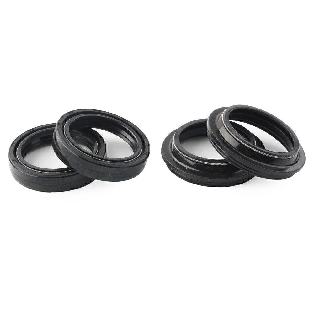 4 x Black 43x55mm Motorcycle Front Fork Damper Shock Absorber Seal