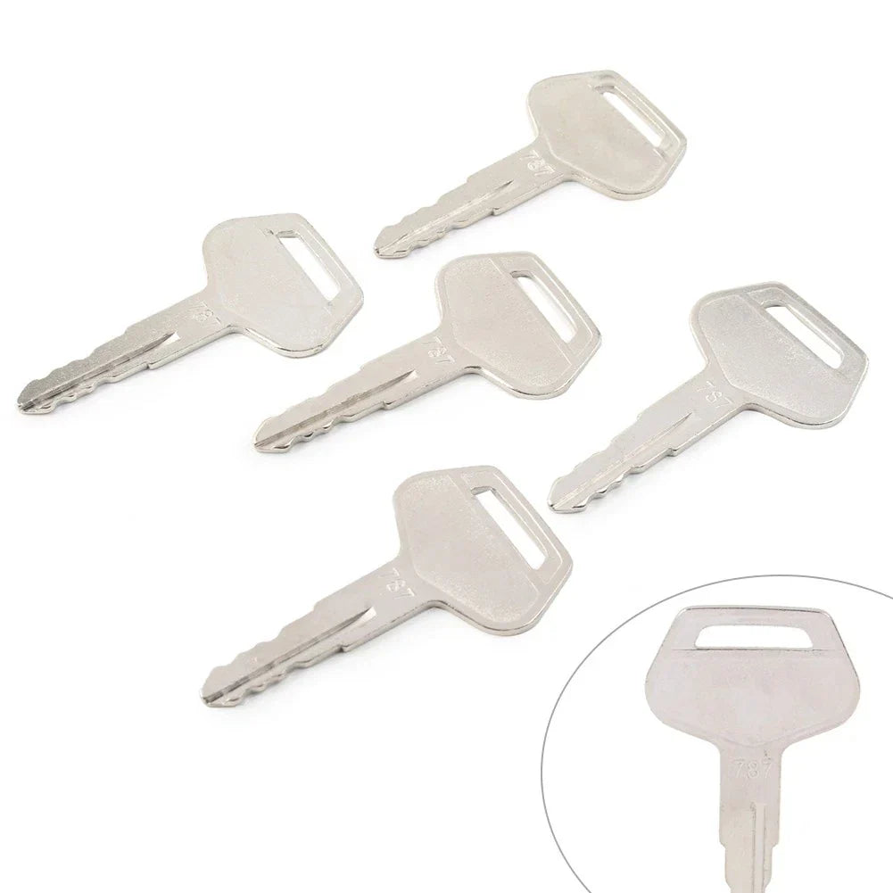 5 x Ignition Keys Metal for Komatsu Excavator Dozer Loader
