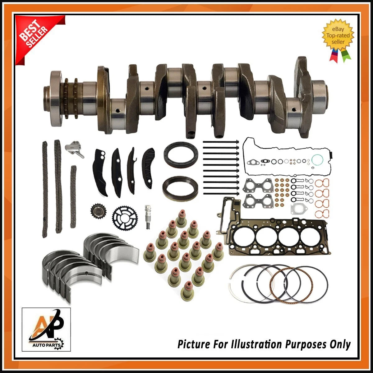 Engine Crankshaft Rebuild Parts Kit for BMW 5 Series 2.0D (2014–2016)