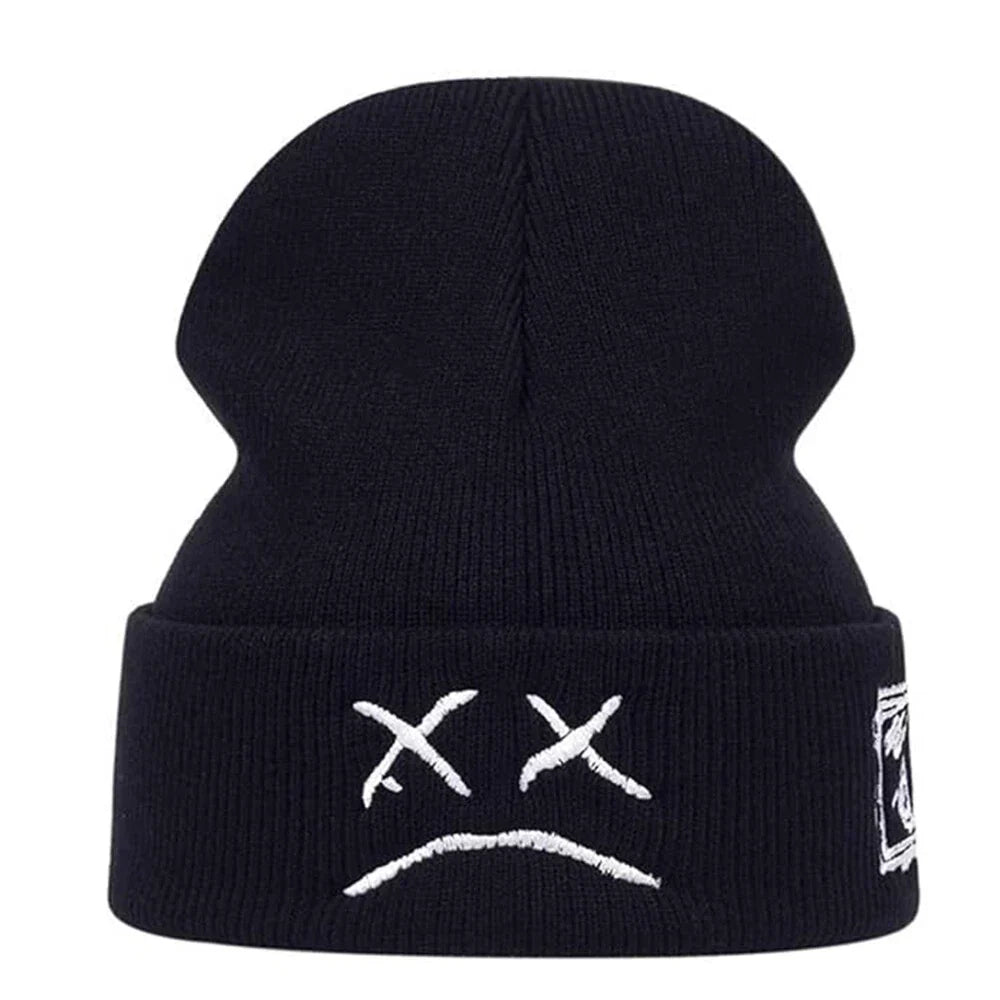Crying Face Winter Beanie Hat for Fashion Lovers