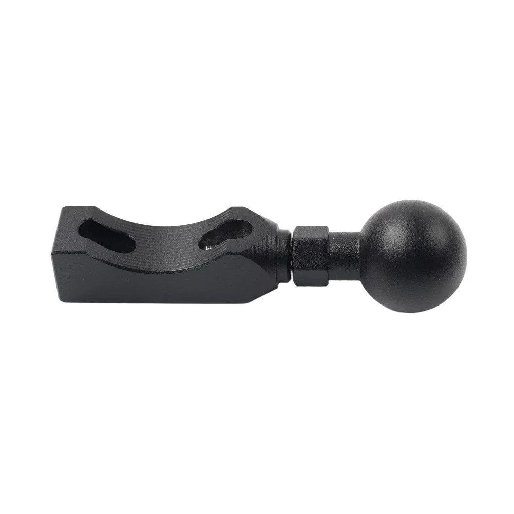 Universal Ball Head Base GPS Phone Holder Clamp for Motorcycle - Black