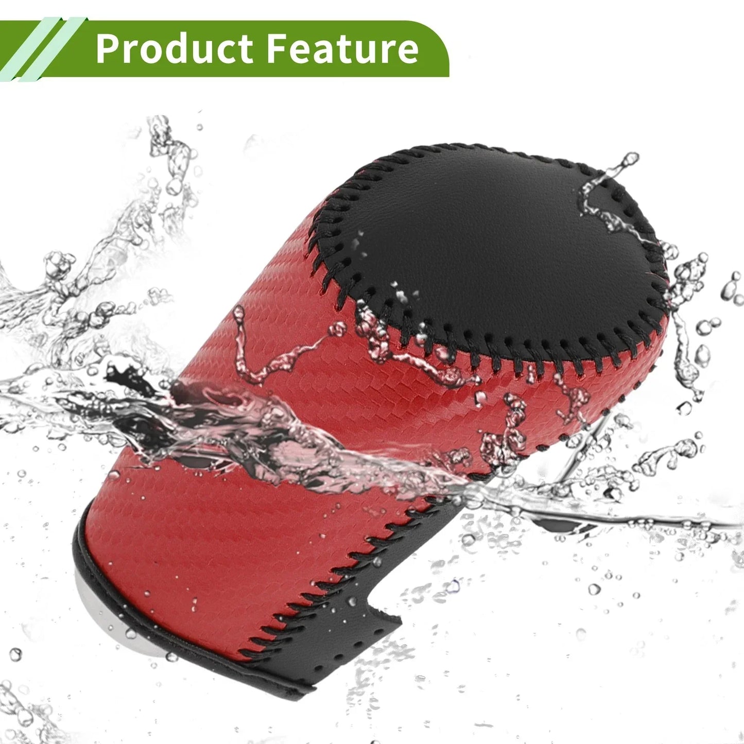 Car Gear Shift Knob Cover for Chevrolet Malibu Red Carbon Fiber