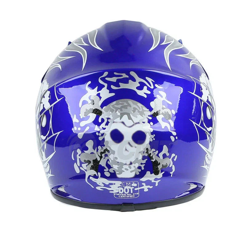 Youth Kids Dirt Bike ATV Helmet w/ Goggles & Gloves - White/Black/Red/Blue/Green