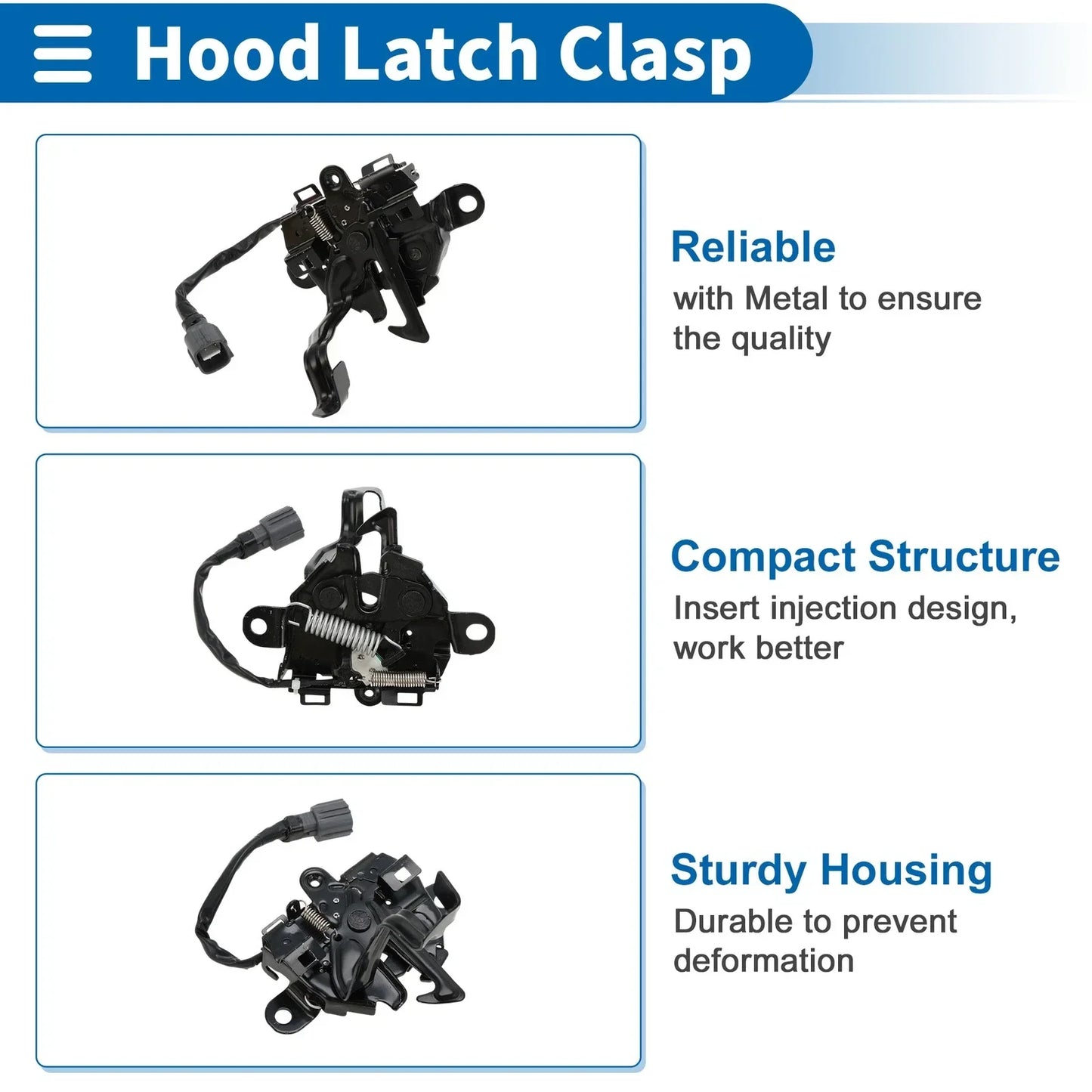 Hood Latch Assembly for Lexus GX460 (2018-2019) - 1 x Quality Replacement