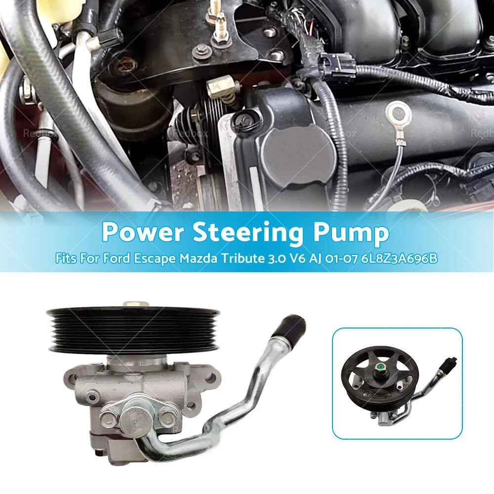 Power Steering Pump for Ford Escape, Mazda Tribute 3.0 V6 (2001-2007)