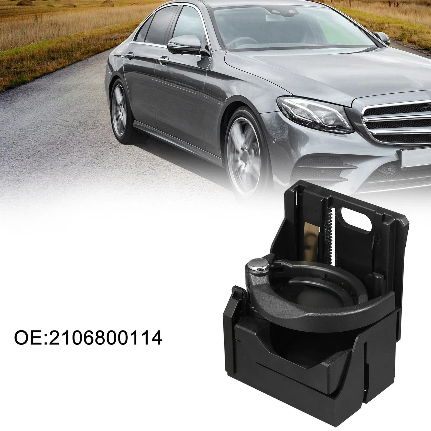 Car Cup Holder for Mercedes-Benz (Fits 210) - Front Seat Water Bottle Holder