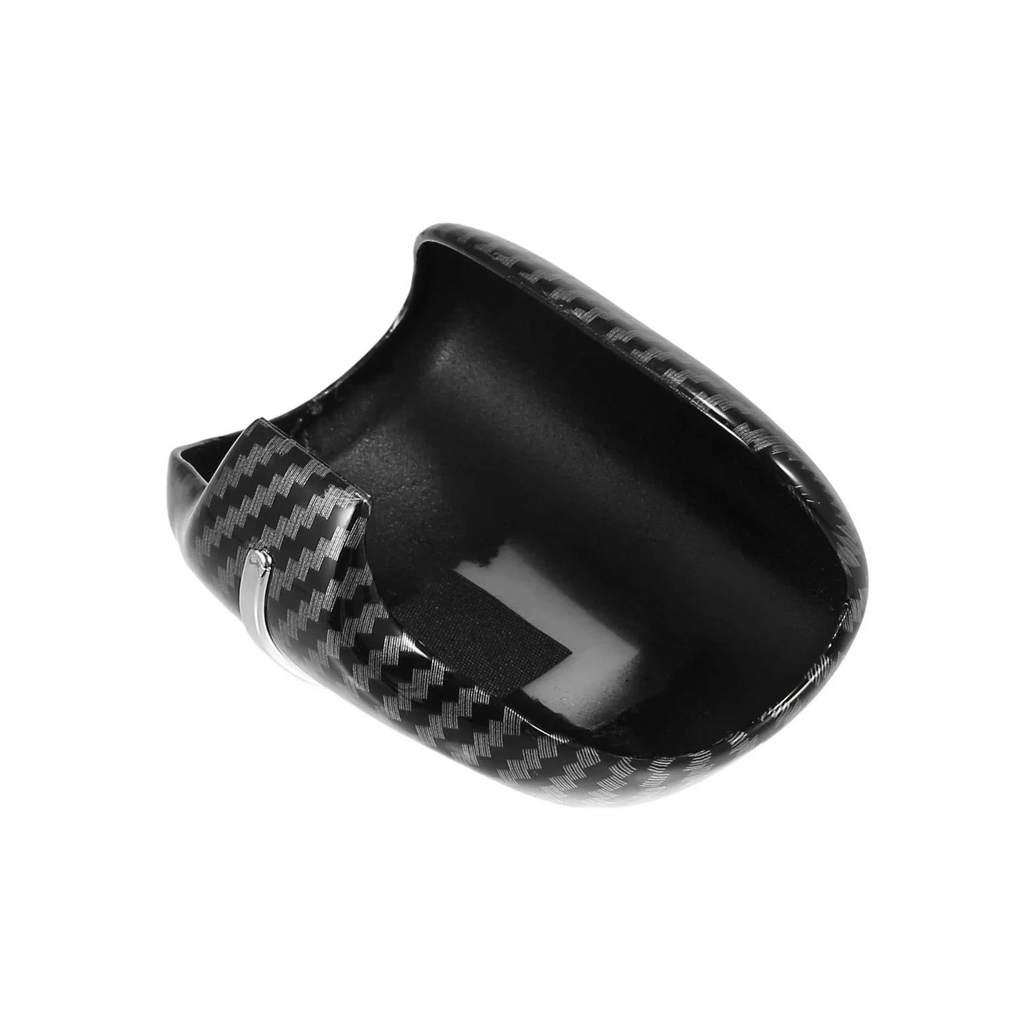 Gear Shift Knob Cover Sticker for Honda CR-V (2017-2023) - Carbon Fiber Silver Tone