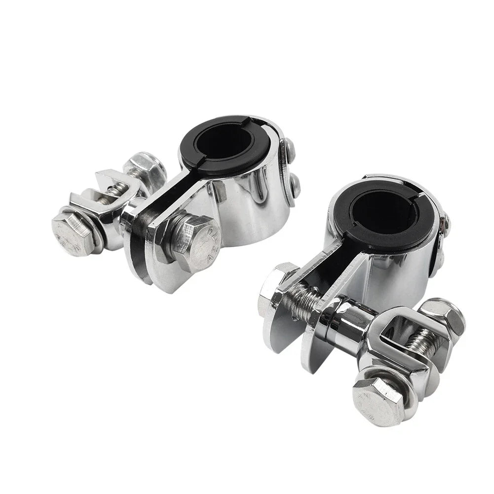 Highway Bar Foot Pegs Mount Clamps for Harley (1" 1.25")