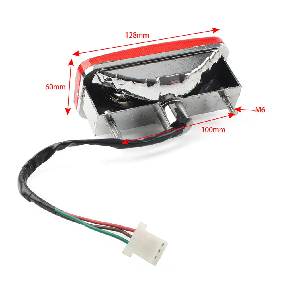 12V Red Rear Tail Light for 110cc 125cc 135cc ATV Quad TaoTao Kandi Sunl