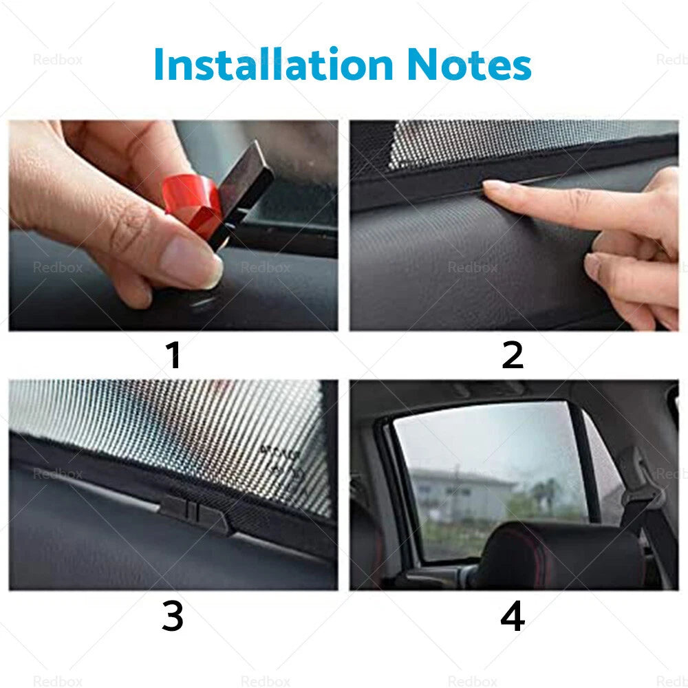 6 x Foldable Window Mesh Sun Shades for Land Cruiser 100/105 (1998-2007)