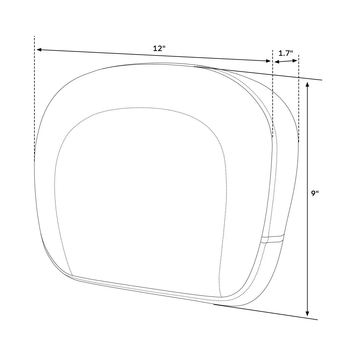 Sissy Bar Passenger Backrest Pad for Harley Touring Road King Glide (2009-2023)