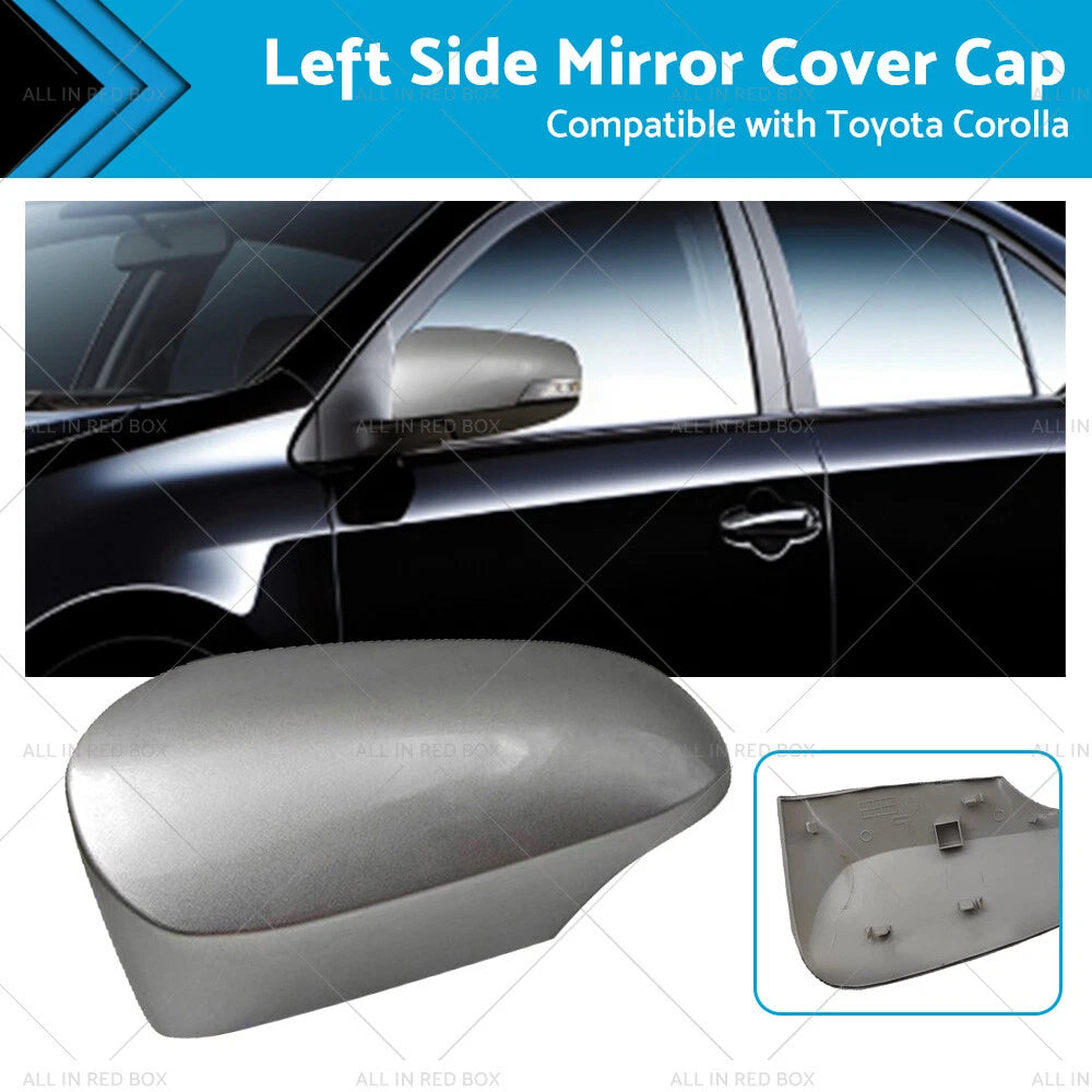 Silver Mirror Cover Cap for Toyota Corolla (2012-2018) LH Side