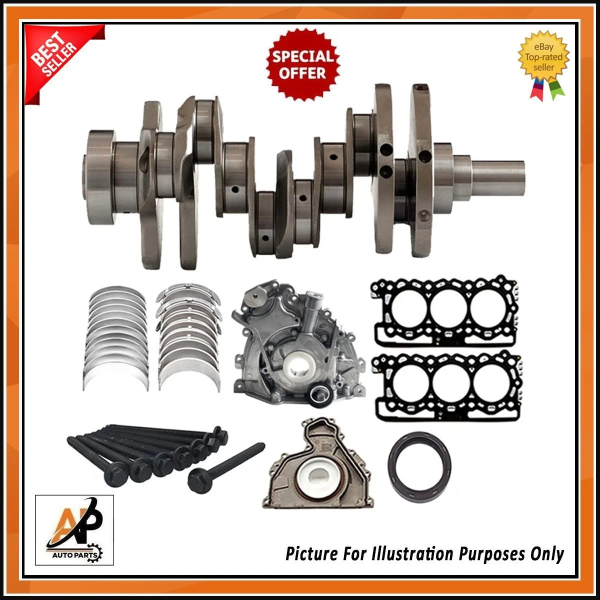 Forged Crankshaft Rebuild Kit for Land Rover Range Rover 3.0 (306DT)