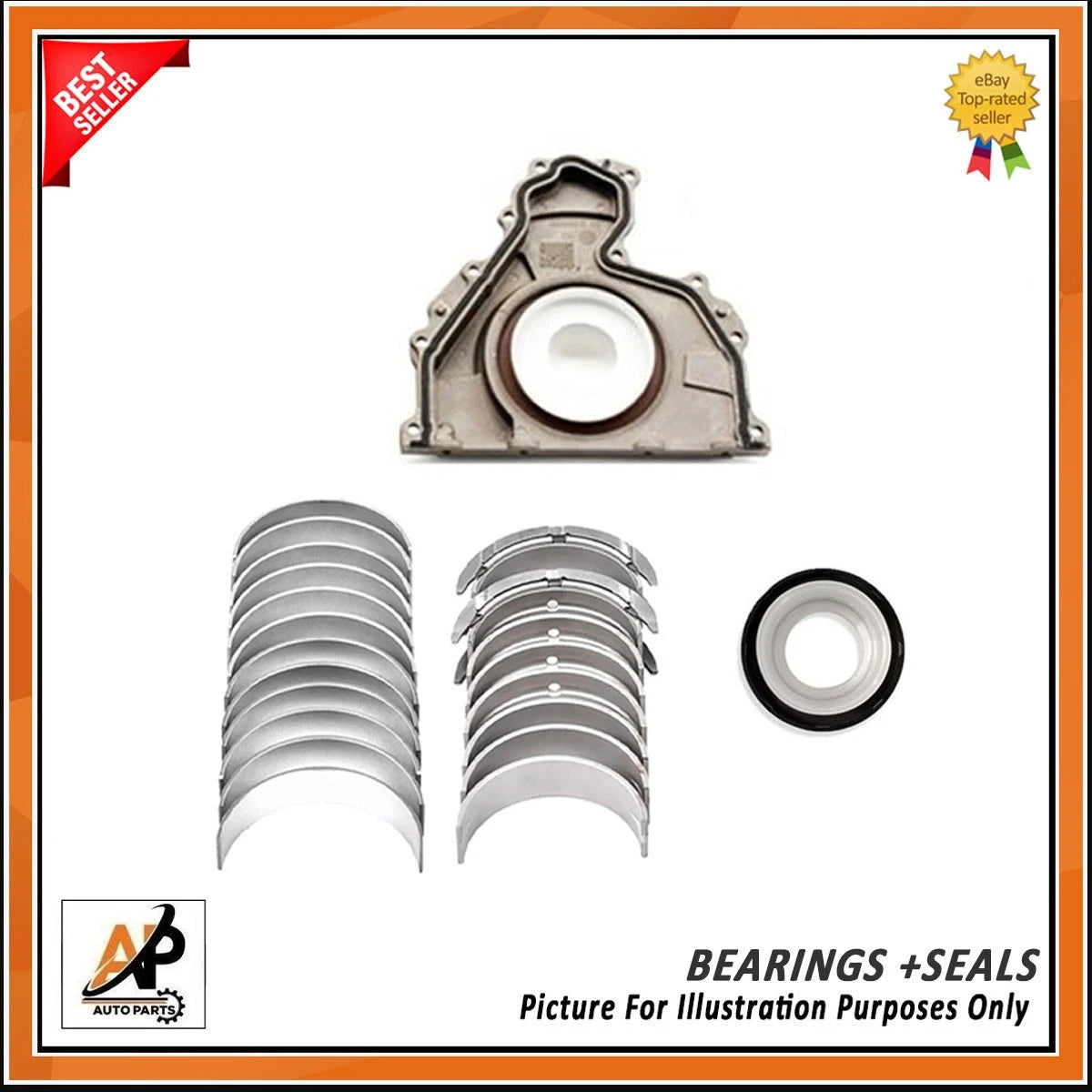 Crankshaft with Bearings and Seals for Land Rover Range Rover Jaguar 3.0TDV6 (2006–2012)