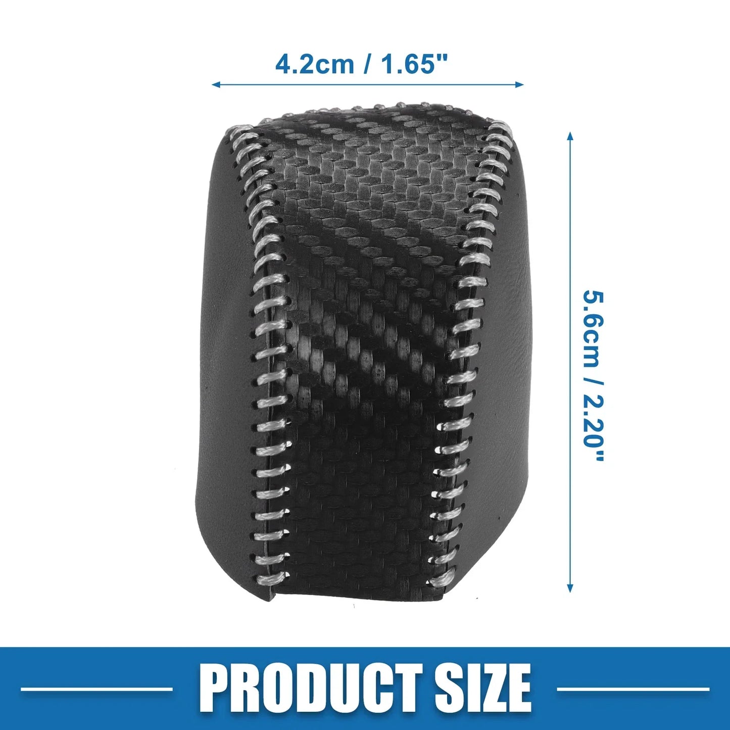 Auto Gear Shifting Knob Cover for Lexus NX250 2022-2023 Black Gray Stitching