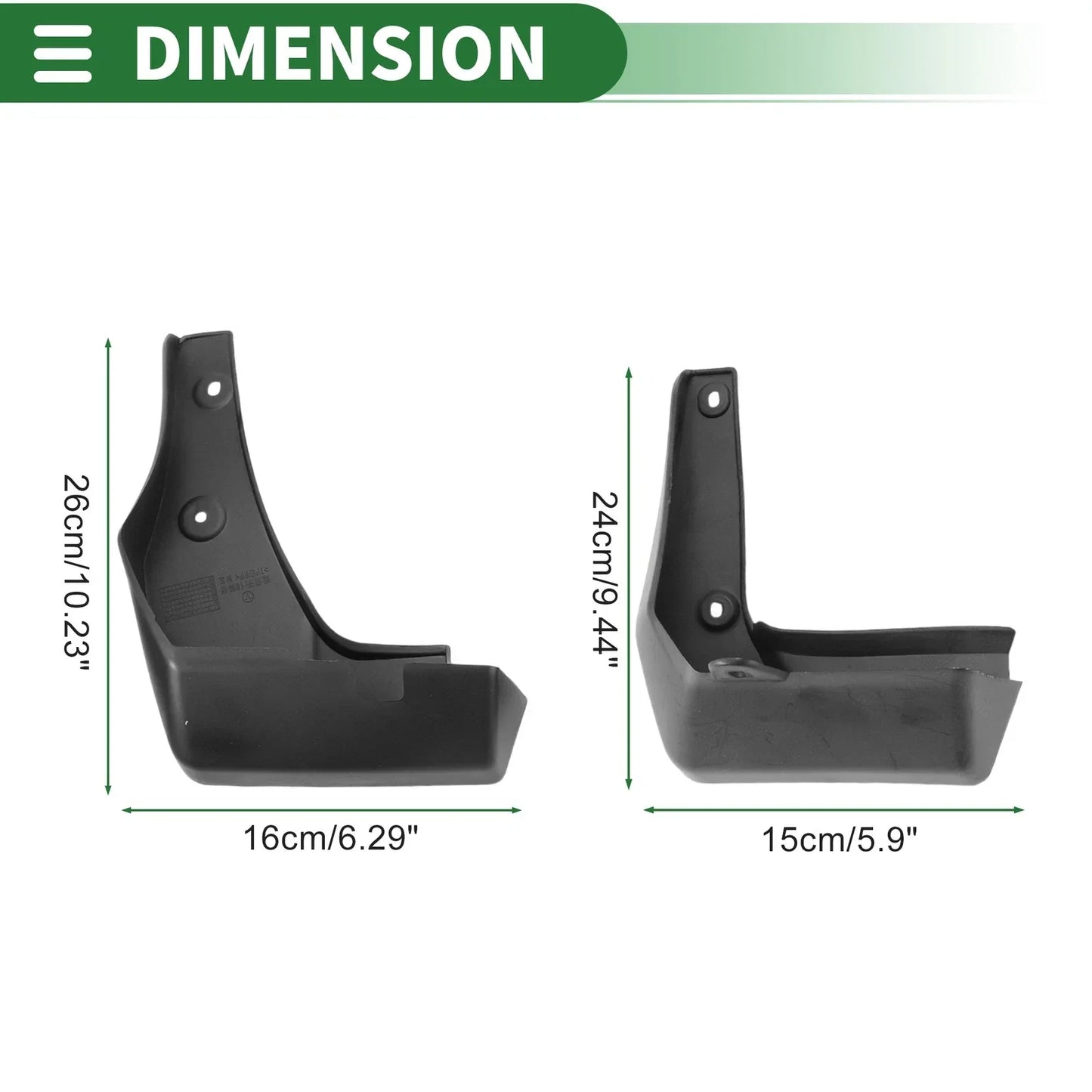 Mud Flaps Splash Guards Front & Rear for Honda Gienia (2016-2019)