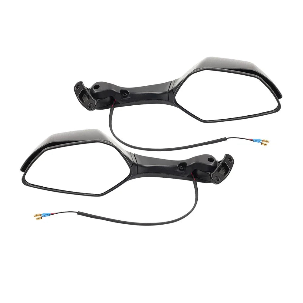 Motorcycle Rear View Mirrors w/ Turn Signals for Kawasaki Ninja ZX10R (2016-2023)