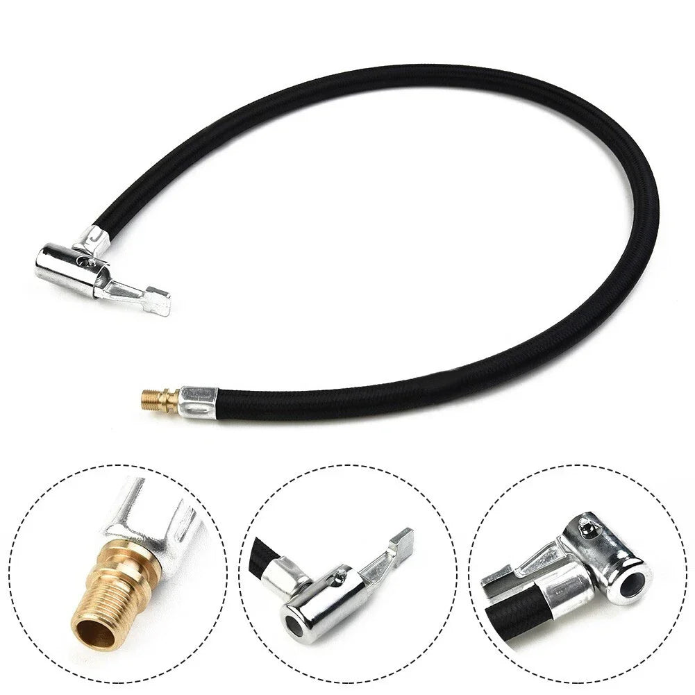 Inflator Hose Adapter 60cm Pump Replacement Rubber+Metal+Cloth