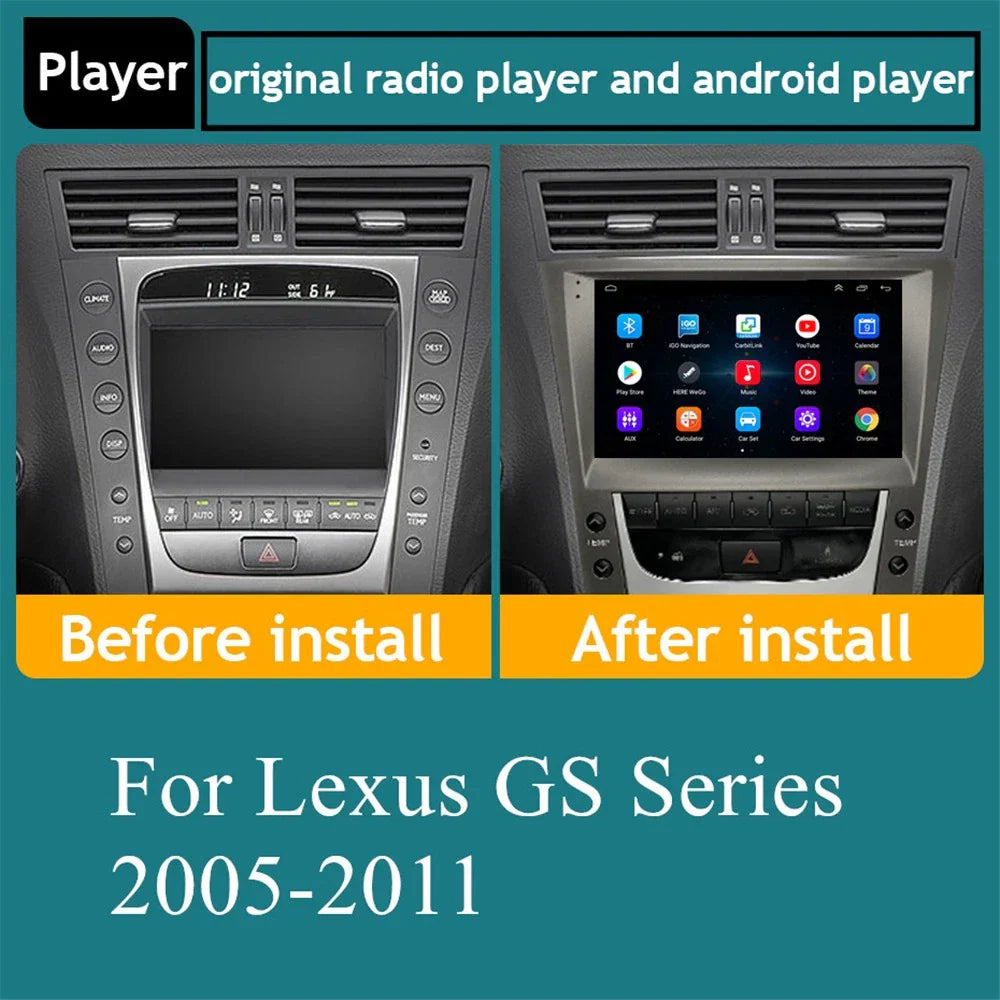 9'' Car Stereo GPS for Lexus GS300 GS350 GS400 GS430 (2005-2011)