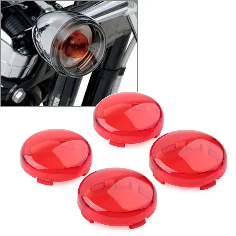 4 x Turn Signal Lens Light Covers for Harley Touring Softail Dyna
