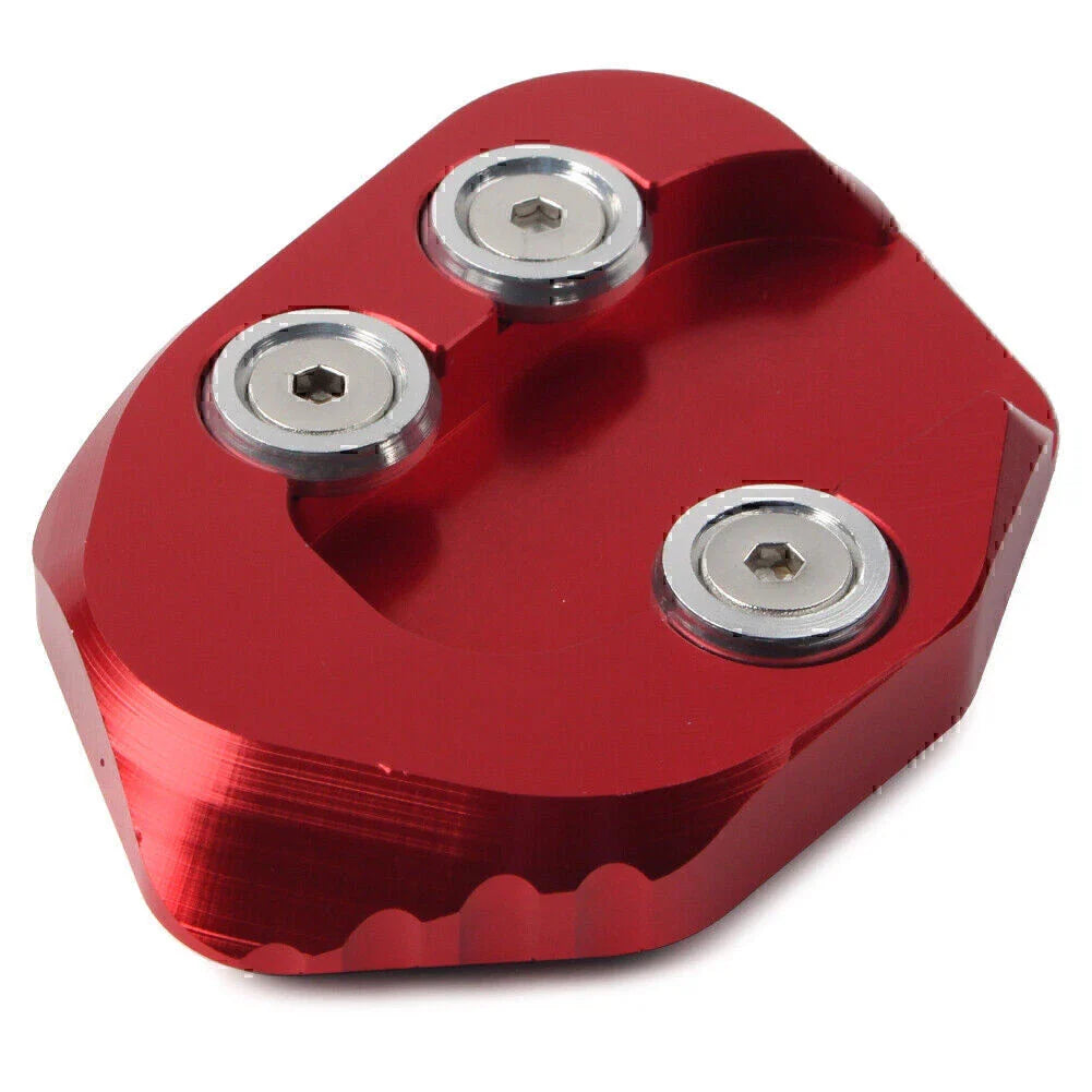 Red Support Foot Side Stand Enlarger Pad for Honda CB1000R (2018-2019)