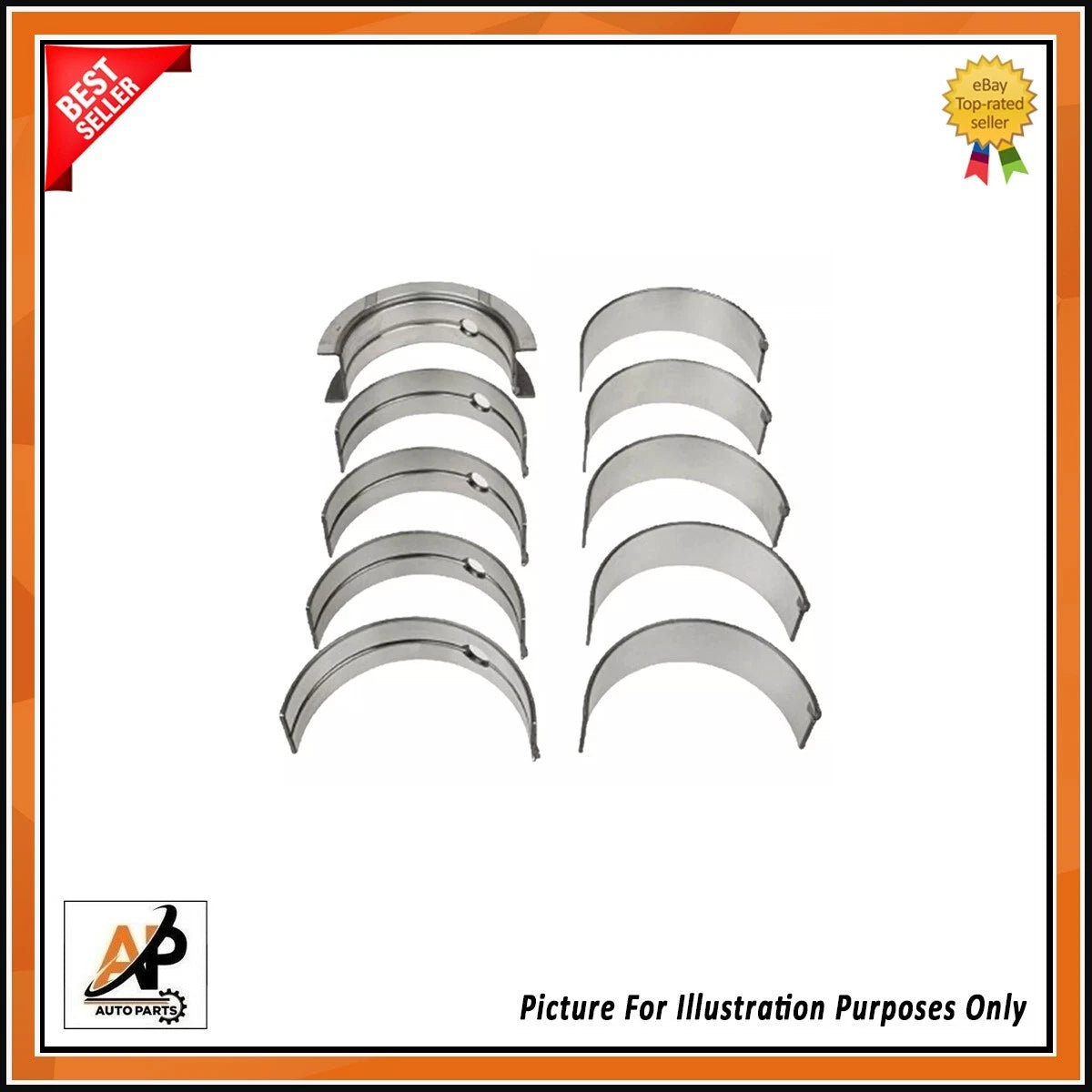 Crankshaft Bearings Set STD for Fiat Ducato 2.3 JTD Euro 5 (2009–2014)