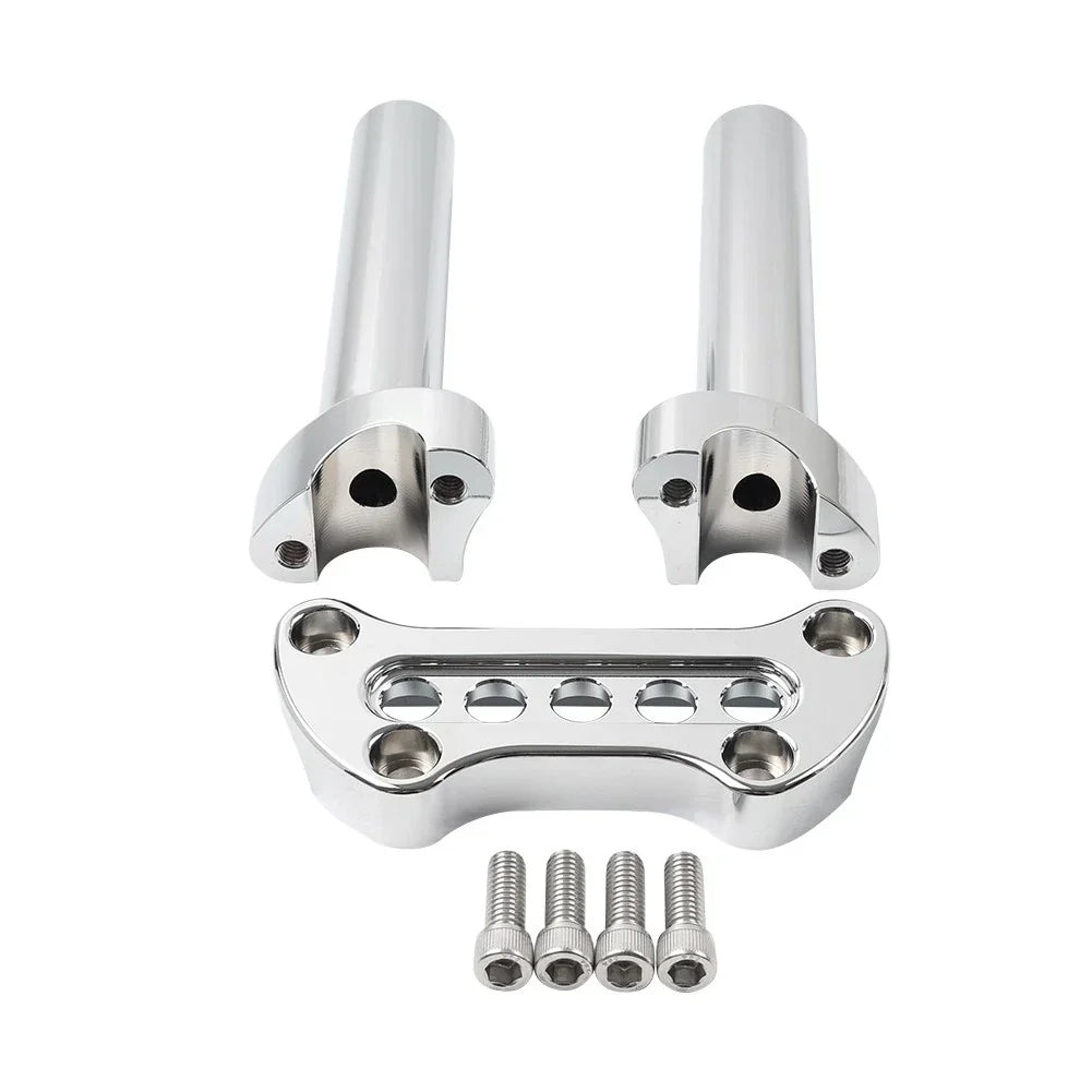 6.5" Handlebar Riser 1" Top Clamp for Harley Dyna Sportster XL883 XL1200 (2004-2023)