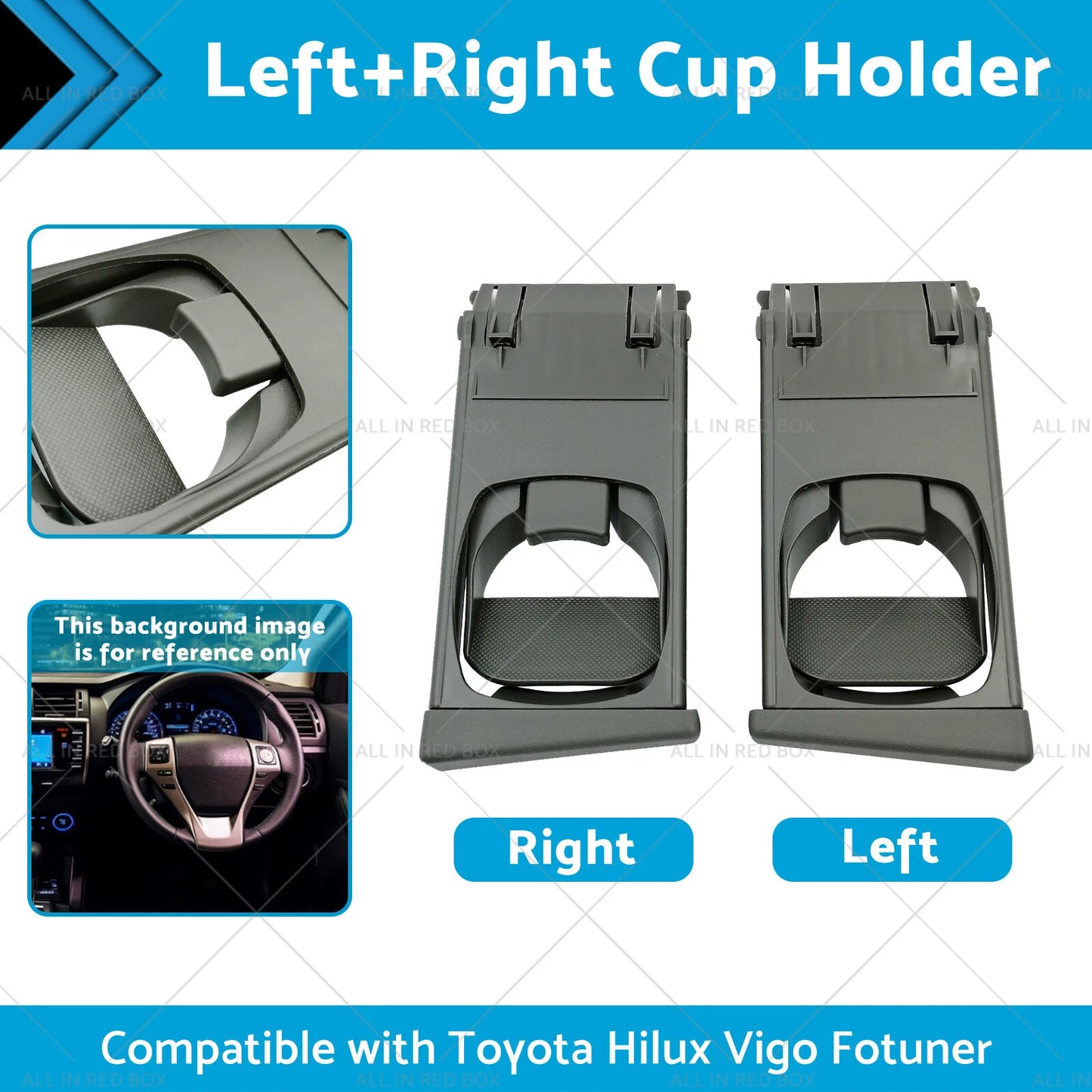 Front Cup Holder Trim for Toyota Hilux Vigo Fortuner (2005-2014)