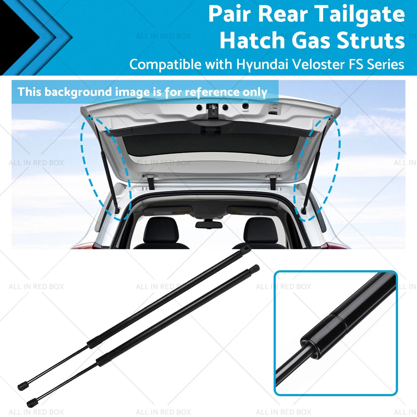 Rear Tailgate Gas Struts for Hyundai Veloster (2012-2018)