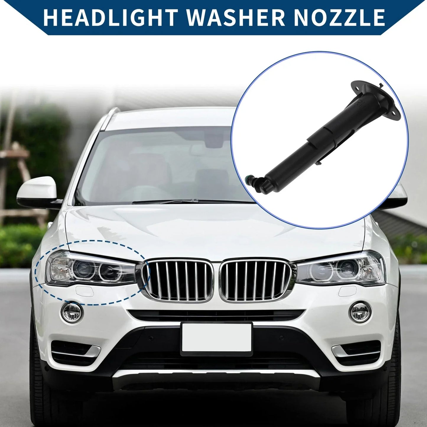 Headlight Washer Nozzle for Porsche Cayenne (2011-2018)