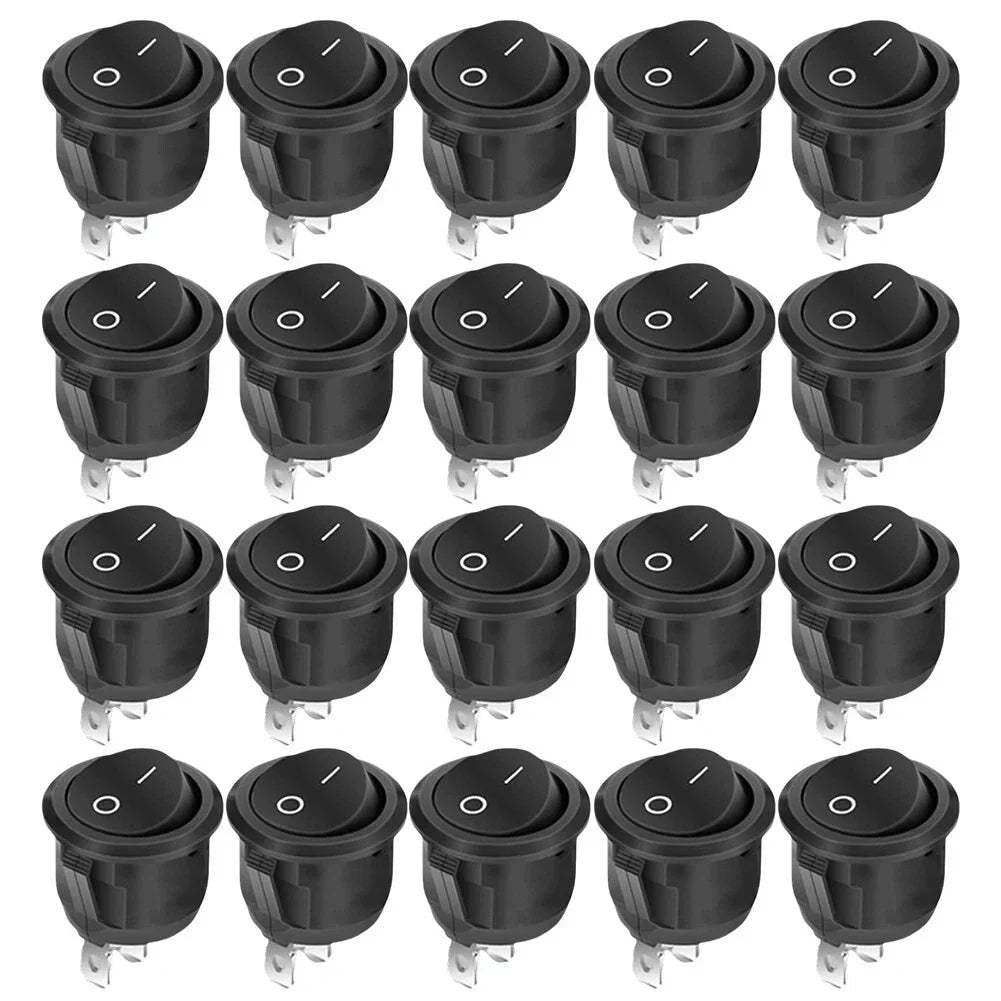 Pack Of 20 Toggle Switch 12V On/Off 2-Pin for Car Lamp Switch