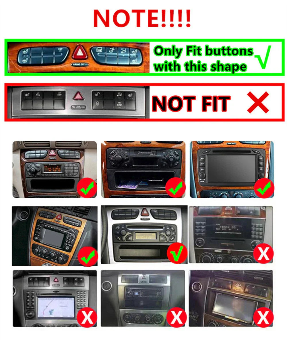 7'' Stereo Radio Navi for Mercedes-Benz W168 W203 Viano W463 Vito (2000-2010)