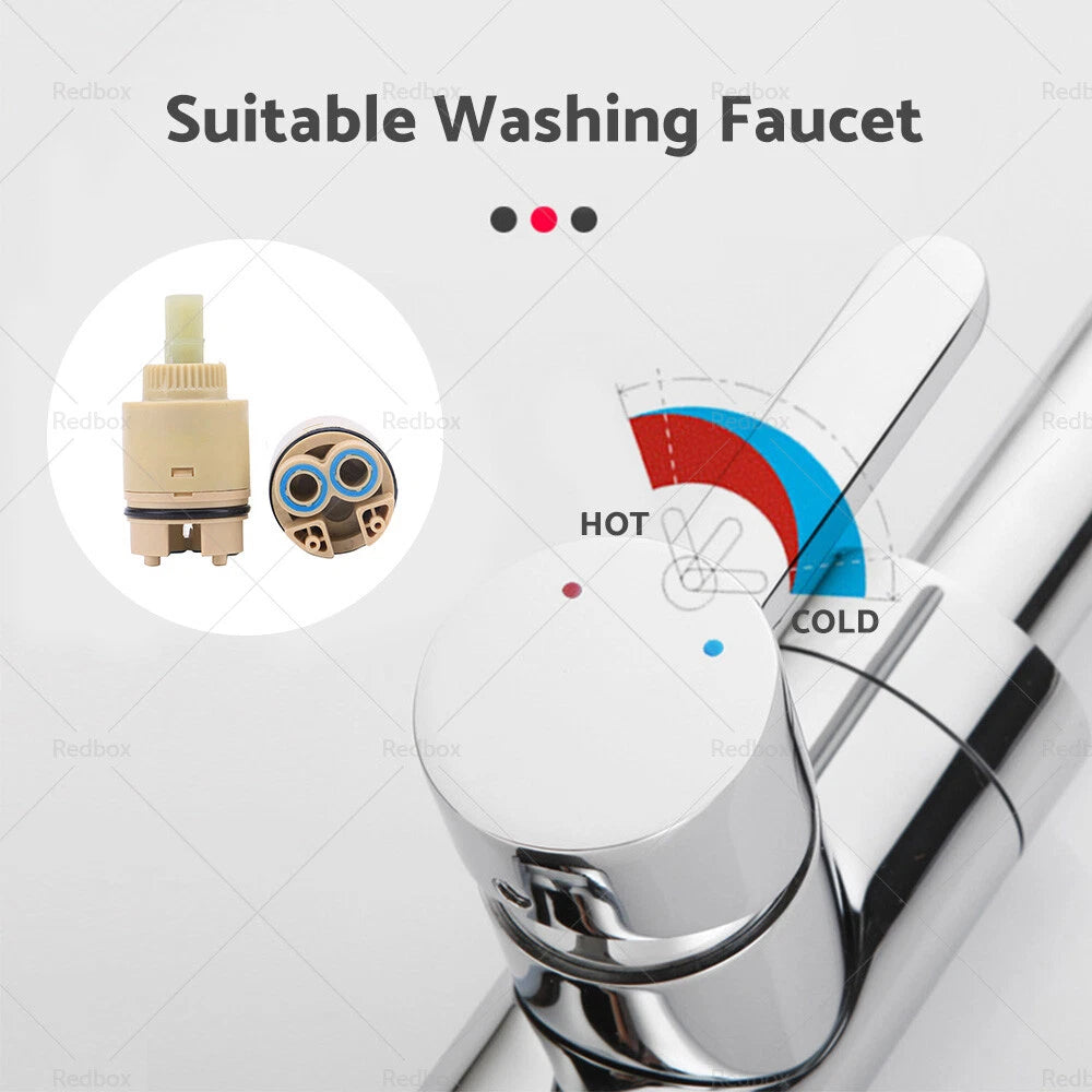 35mm Ceramic Tap Cartridge for Mixer Shower Bathroom Tap Replacement AU